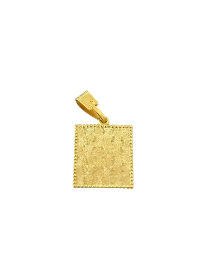 Χρυσό κωσταντινάτο για νεογέννητο - unisex , 9κ - Image 2