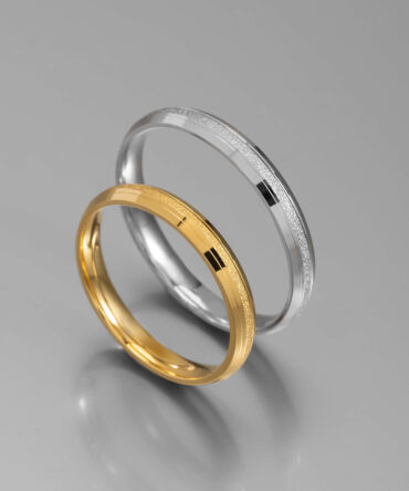 Χρυσές ή λευκόχρυσες βέρες γάμου με εσωτερικό λούκι διαμανταρισμένο , κ14