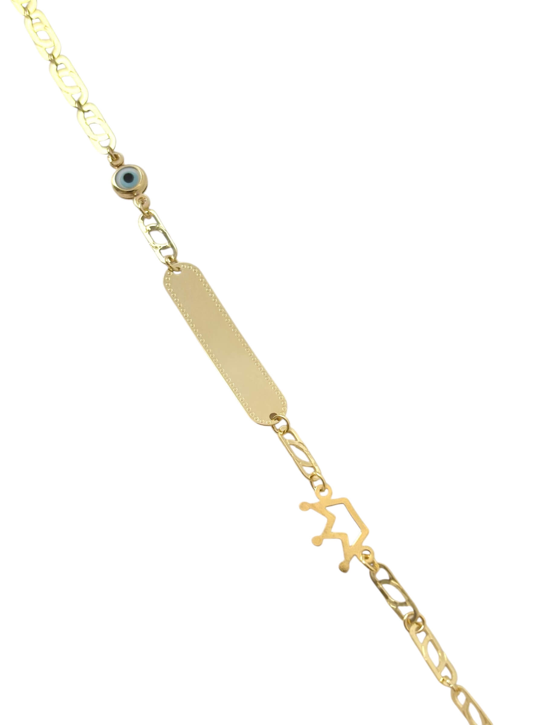 Χρυσή ταυτότητα για νεογέννητο κοριτσάκι με ματάκι-κορωνίτσα , κ9 - Image 2