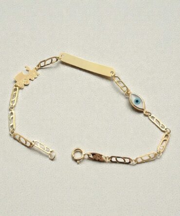 Χρυσή ταυτότητα για νεογέννητο αγοράκι με τρενάκι-ματάκι , κ9