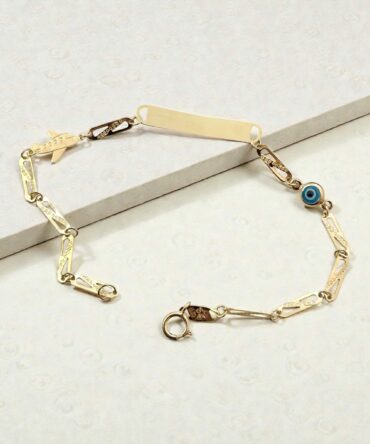 Χρυσή ταυτότητα για νεογέννητο αγοράκι με αεροπλανάκι-ματάκι , κ9