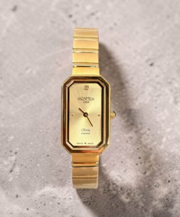 Γυναικείο ρολόι Roamer με χρυσό ατσάλινο μπρασελέ και χρυσό καντράν