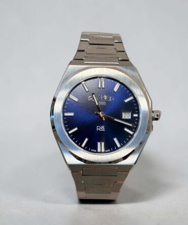 Ανδρικό ρολόι Roamer με ασημί ατσάλινο μπρασελέ και μπλε καντράν