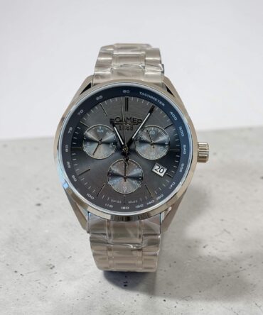 Ανδρικό ρολόι Roamer με ασημί ατσάλινο μπρασελέ και γκρι καντράν