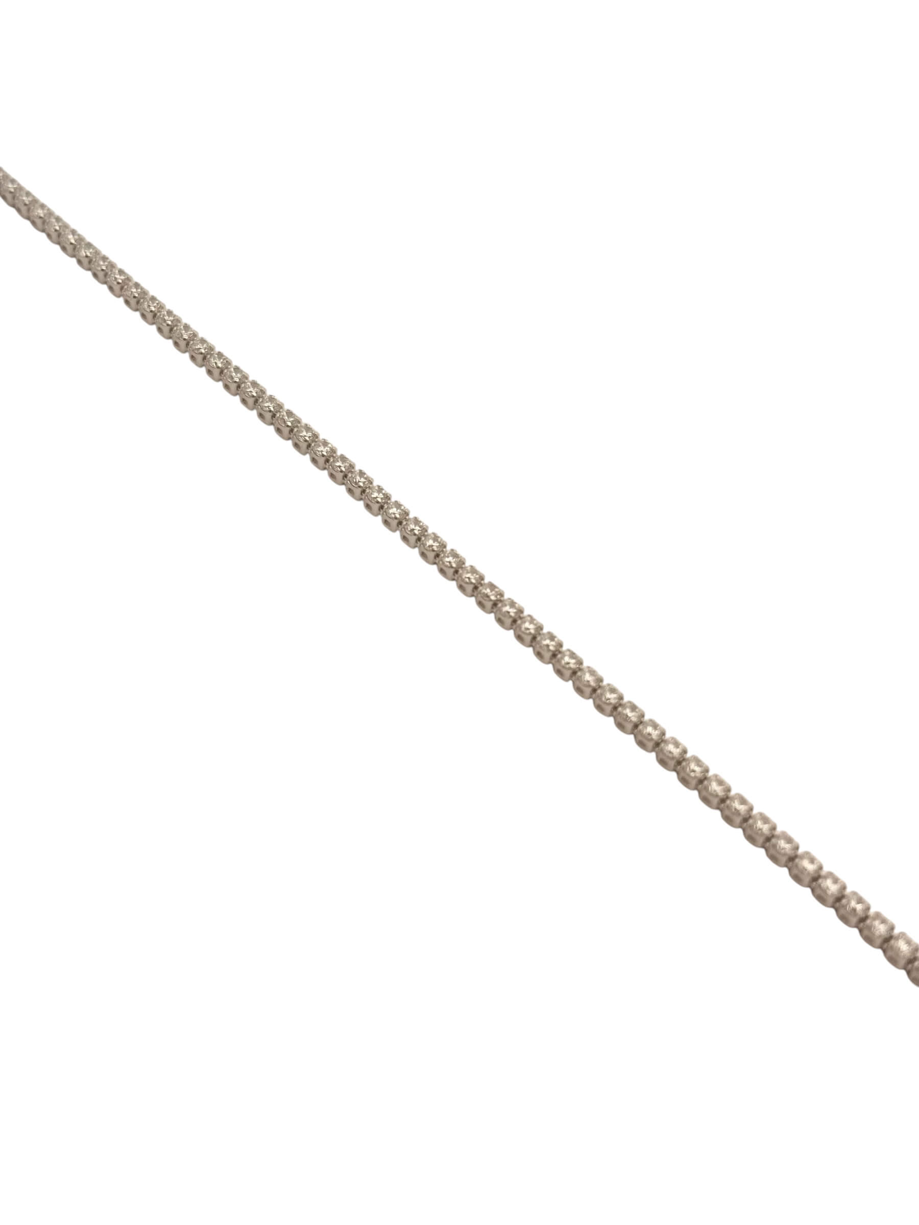 Λευκόχρυσο γυναικείο βραχιόλι tennis bracelet με πέτρες ζιργκόν , κ14 - Image 2